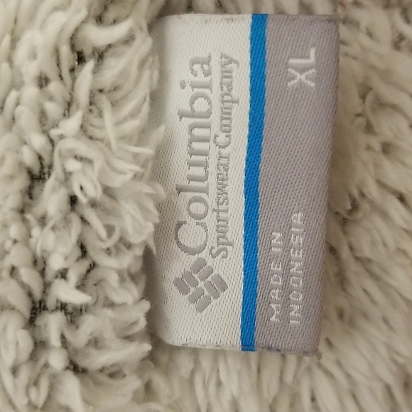 Columbia XL women's plush fleece jacket full zip 2 pockets polyester Like new - Picture 6 of 10
